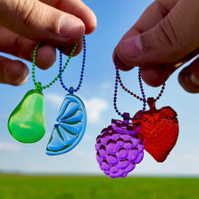 Load image into Gallery viewer, Glass Fruit Keychain Mystery Pack 🌊🍐🍇🍓