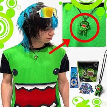 Load image into Gallery viewer, Green Romanceplanet Toxic Domo Necklace💚☣️