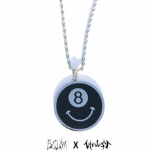 Load image into Gallery viewer, Scum x Unjust Happy 8 Pendant / 24&quot; - 18&quot; Rope Chain