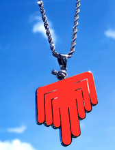 Load image into Gallery viewer, Red Blohsh Spider Pendant + 18&quot; - 24&quot; Rope Chain PRE-ORDER